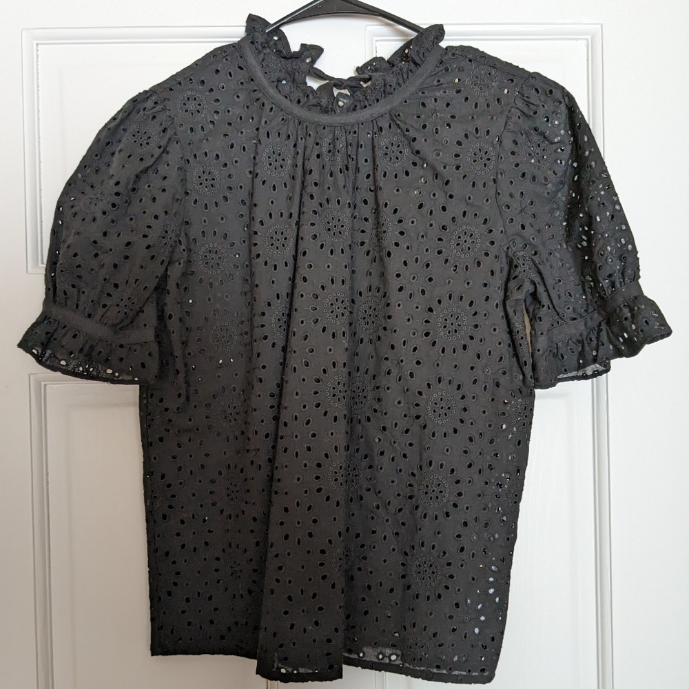 Madewell Embroidered Eyelet Top